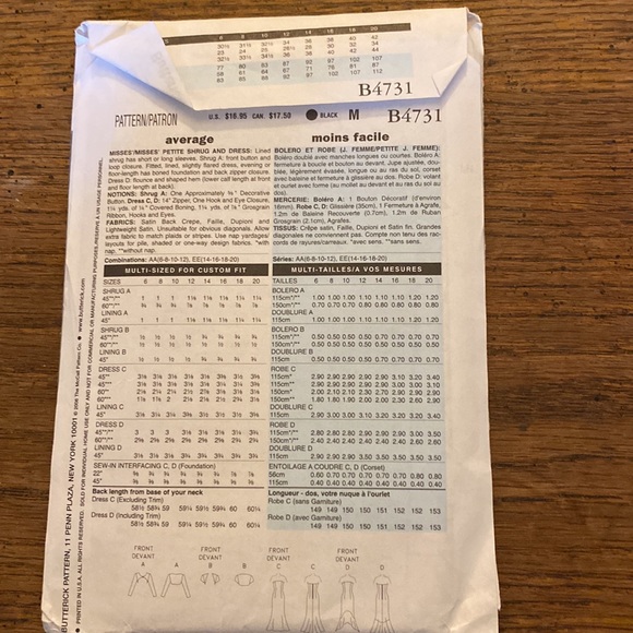 Butterick pattern B4731 - Picture 2 of 3
